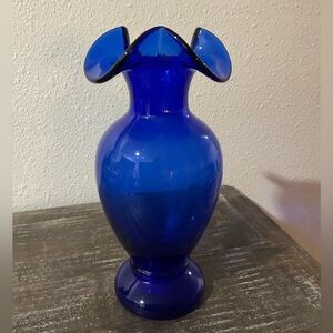 Fenton Cobalt Blue Vase